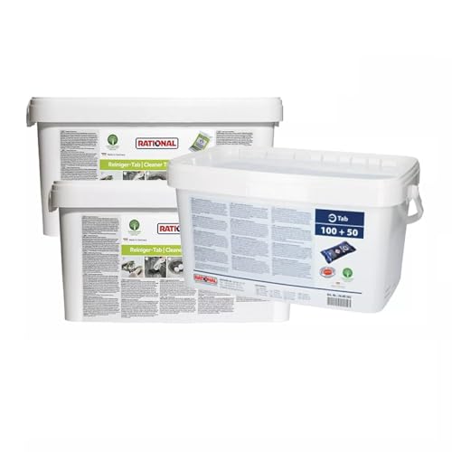 Soluzione Risparmio Razionale: Combo conveniente con 300 pastiglie detergenti e 150 pastiglie brillantanti per una manutenzione completa e duratura del forno professionale