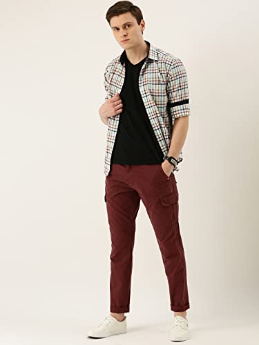 Image of Diverse Men's Slim Fit Overdyed Cotton Cargo