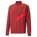 PUMA Mens X Ciele Tracksuit Jacket Running Athletic Outerwear Moisture Wicking - Red - Size XL