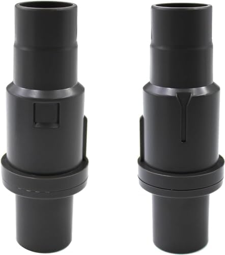 5-Piece Shop Vac Hose Adapter Kit - Universal Vacuum Reducers For 1-1/4", 1-1/2", 2-1/2", 32mm, 35mm, 38mm, 45mm