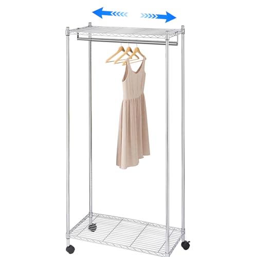 Threehoney Expandable Closet hanger Rod for Wire Shelf, 24-41 Inch, Silver by Threehoney - Used condition - Image 5