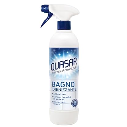Foto di Quasar - Bagno Igienizzante - Anticalcare, Elimina i Residui di Sapone, Risciacquo Veloce - 680 ml