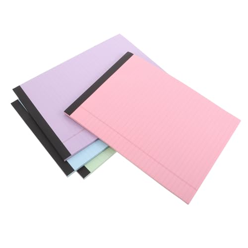 VILLCASE 紙製リーガルパッド4枚:11.7 X 8.5インチのオフィス用ライティングパッド - 食料品の買い物リスト用の大学罫線入りa4ノート