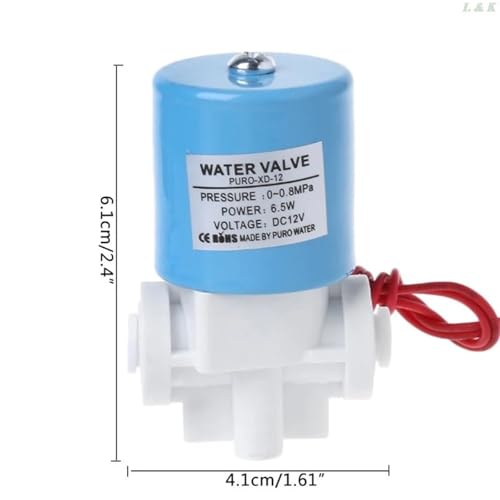 Électrovanne 6,35 mm à connexion rapide pour coupure d'eau nette
