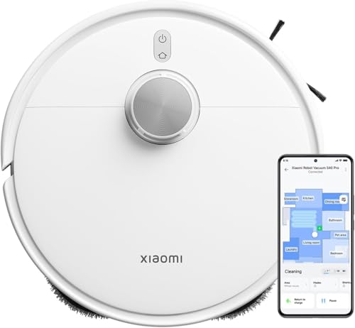 Xiaomi Robot Vacuum S40 Pro 15 000Pa Suction Dual-Extending Arms LDS Navigation Smart Carpet Detection App Control (S20+ Upgraded)