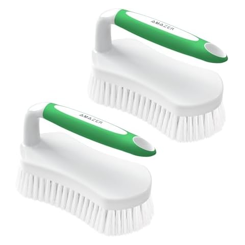 Amazer Scrub Brush with Comfortable Grip and Flexible Stiff Bristles Cover