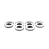 MCGARD 78713 Stainless Steel Cragar Center Hole Mag Washer - Pack of 10,Silver