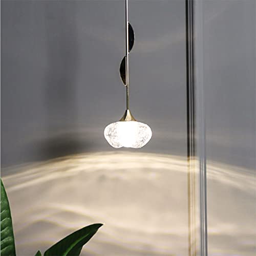 Chandelier lampe suspendue en cristal post-moderne mono-lampe pour chambre