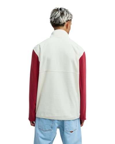 Polaire Demi-Zip Quiksilver Homme Blanc Pull Chaud No Destination Block L - 2