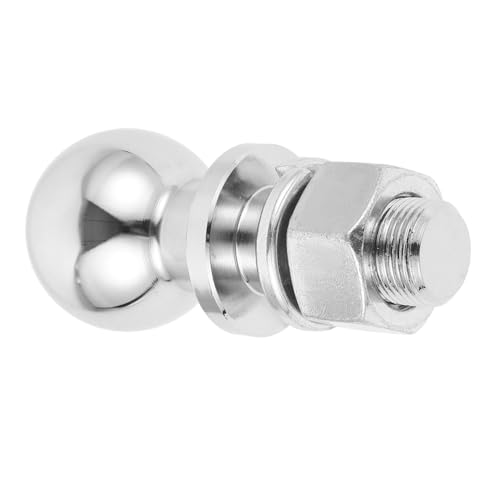 Zerodeko del Remolque para Tráiler Acoplamientos Básico Pasador De Acoplador De Remolque Pelota Receptor De Enganche Universal De Alta Resistencia Marina Bola De Remolque Acero Plata