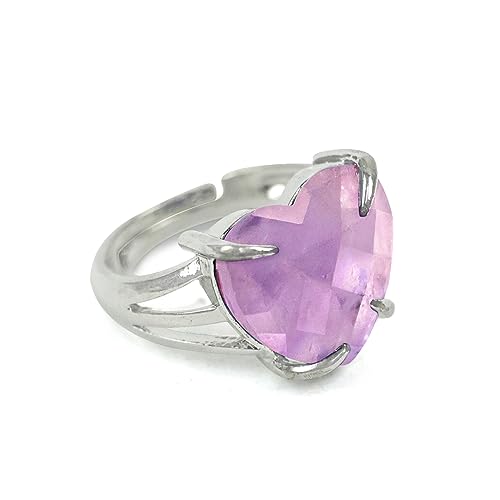 Image of Reiki Crystal Products Adjustable Rings, Amethyst, Black tourmaline, Goldstone brown, Green Jade, Lapis Lazuli, Opalite, Red Jasper, Rose Quartz, Tiger eye, Gemstone Ring