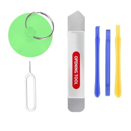 Image of Mobile Repairing Tool Kit Meshiv 17 in 1 Professional Cell Phone Mobile Screwdriver Set Repair Opening Tool Kit for iphone Various Smartphones and Tablets, Multicolour (18 IN 1 Pry Tool Opener)
