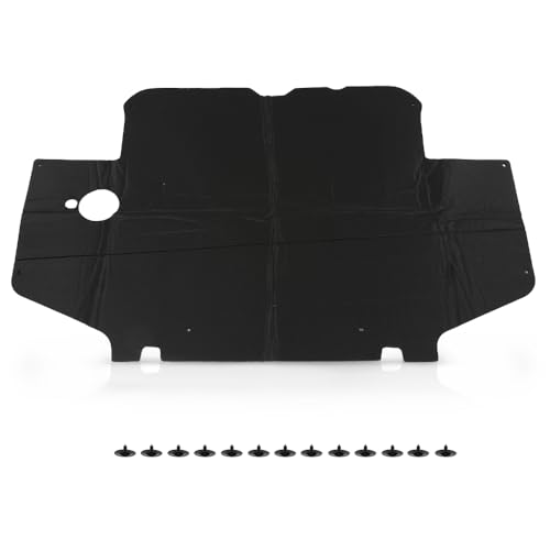 LQI Hood Insulation Pad with Clips Compatible with Toyota Tacoma 1995 1996 1997 1998 1999 2000 Black