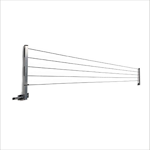 Varal de Roupas Dobravel Retratil De Parede 60 Kg Reforçado Aluminio Articulado