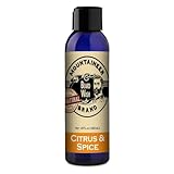 Mountaineer Brand Beard Wash For Men | 100% Natural Beard Shampoo | Thick Cleaning Softening Lather for Hair and Skin | Hydrate and Detangle | Grooming Treatment | WV Citrus & Spice Scent 4oz