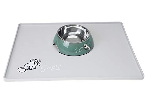 Simon's 522106 Cat Napfunterlage L: 40 cm B: 30 cm H: 1 cm hellgrau