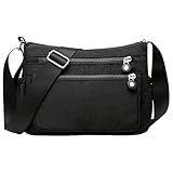 MLPKOI Borsa Donna Tracolla Media, Multitasche in Borsa a Spalla, Borse Tracolla Donna, leggera e Regolabile, Crossbody di Grande Capacità con Multitasche per Lavoro Sportiva Scuola Viaggio