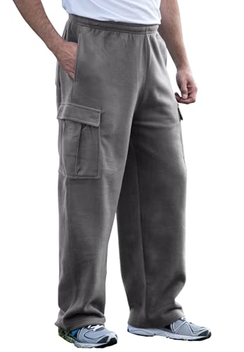 KingSize Men's Big & Tall Explorer Plush Fleece Cargo Pants