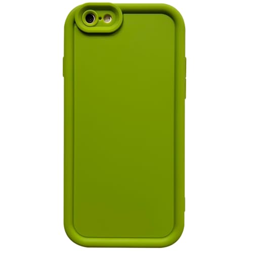 Image of Puxicu Slim Case for iPhone 6s, Enhanced Camera Protection, Shockproof Skin-Friendly Touch Soft Case Cover for iPhone 6 Phone 4.7 inch, Avocado Green