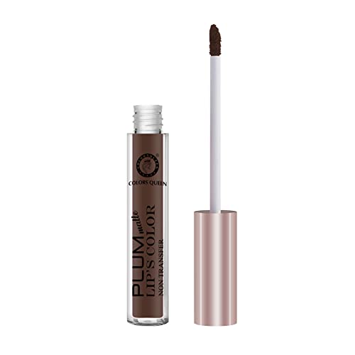 Image of Colors Queen Plum Matte Non Transfer, Water Proof Liquid Lipstick (02 - Chocolate, 7ml)