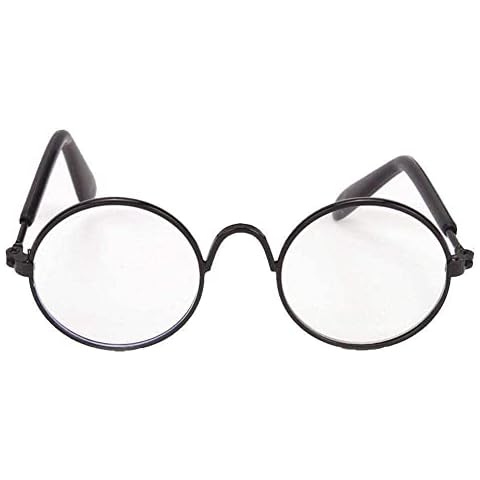 NAUXIU 1:18 Doll Toy Cool Sunglasses Prop Mix-color Fashion Round Frame Retro Cool Glasses Inches Accessories Doll Doll For 18 Doll Cover