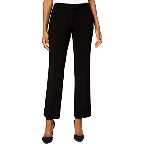 Calvin Klein Womens Cropped Modern Fit Dress Pants Black 12
