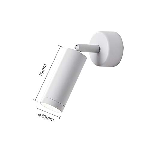 Aplique de pared LED giratorio con foco ajustable y diseño moderno para dormitorio 7