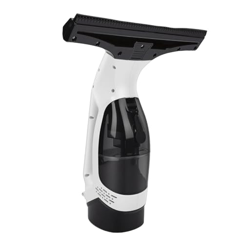 Spacnana Lavavetri Elettrico Lavavetri Senza Fili con Aspirapolvere con Potenza di Aspirazione di 1,2KPa Lama in Silicone Morbido da 11 Pollici per la Pulizia Senza Strisce su Specchi,