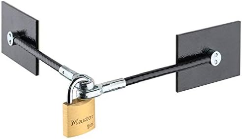 Marinelock Black Refrigerator Door Lock with Padlock