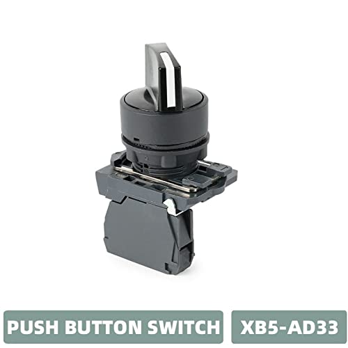 Bouton rotatif de 22 mm XB5-AD33 sélecteur 3 positions pour commande tableau - 2