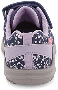 OshKosh B'Gosh Girls Cycla Sneaker, Navy/Lilac, 5 Toddler | Image 2