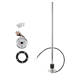 Hihaha Kraftstoff-Sendeinheit und Messgerätesatz Boot Kraftstoff-Sendeinheit Marine Kraftstoff-Sender Einheit Metall 585mm 23.03 Länge 1 Satz Silber Schwarz 0-190 Ohm