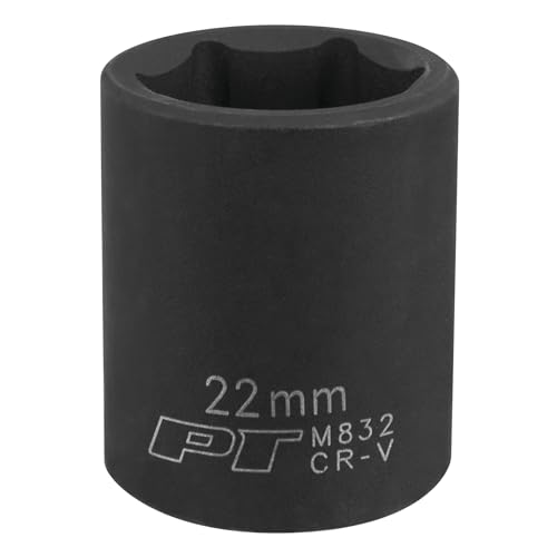 Image of Performance Tool M832 1 /2 Drive 6-Point Impact Socket, 22mm