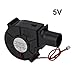 Imagen de Gdfnmogo Ventilador de barbacoa 7530 soplador de aire CC 5 V 12 V 24 V 3700 RPM alto flujo de aire para parrillas de cocina al aire libre