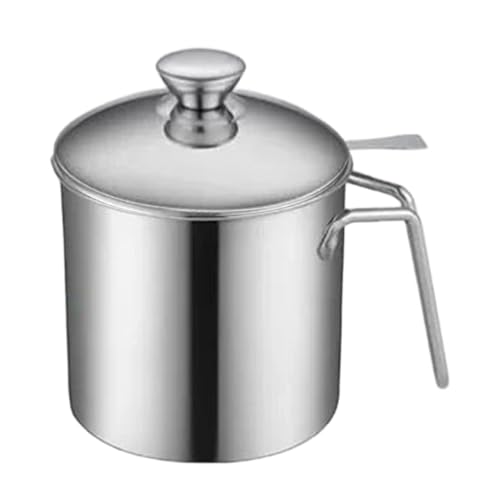 Genérico Botella Dispensadora de | Aceitera De 2 Litros Acero Inoxidable Antigoteo - Recipiente Grande Para Aceit Utensilios De Cocina - Para Almacenar de Oliva Sopas Cocinar Freir Casa Restaura