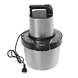 ACROSSPART Picadora eléctrica de 6,5 L, 1500 W, multifunción, con 3 velocidades y cuchillas de acero inoxidable, para carne, frutas, verduras