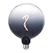ONEWISH G150 Globe LED Bulb - Gradient Black Clear Glass Decorative Design, E26 LED Filament Bulb, Warm Lighting for Livingroom Kitchen Island, CafÃ©, Ceiling Hanging Light Fixture Ï†150mm(6