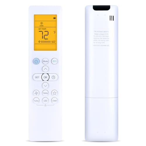 RETROSUN Replacement Remote Control for Senville LETO Series Mini Split Air Conditioner SENL-09CD-16 SENL-09CD/220/X SENL-12CD/220/X SENL-18CD-16 SENL-09CD/220/X SENL-12CD-16 SENL-24CD-16 SENL-30CD/X