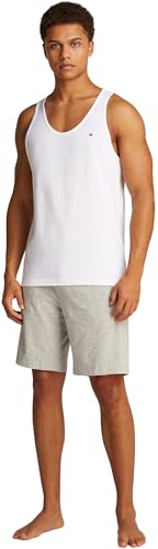 Tommy Hilfiger Herren 3er Pack Tank Tops Rundhalsausschnitt, Weiß (White/White/White), XS – Ansicht 6