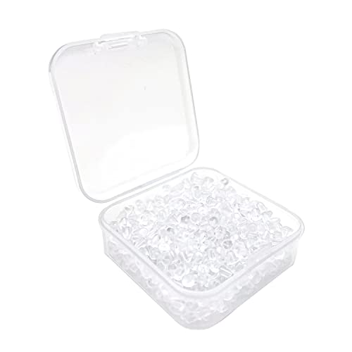 500 Stück Ohrring Verschluss Silikon Ohrring Stopper Ohrring Stecker Verschluss Kunststoff Ohrringe Rücken Stopper Silikon für Ohrringe (Größe 4 * 4 mm) Cover
