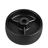 4 Teile/los Rollen 2,5 Zoll Schwarz PP Einzelrad Innenloch 8mm Lagerlos Kunststoff Durchmesser 65mm