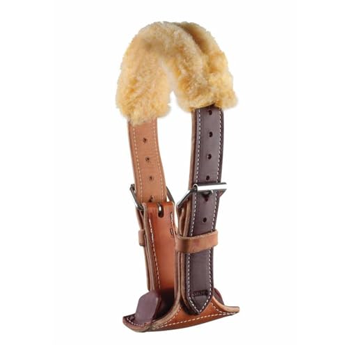 Professionals Choice The Dare Cribbing Control Collar | Durable Leather Cribbing Prevention for Horses | Fully Reversible Adjustable Fit with Removable Fleece Burgundy