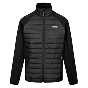Regatta Mens Clumber IV Hybrid Lightweight Softshell Jacket Coat Veste matelassée Homme, Black, L
