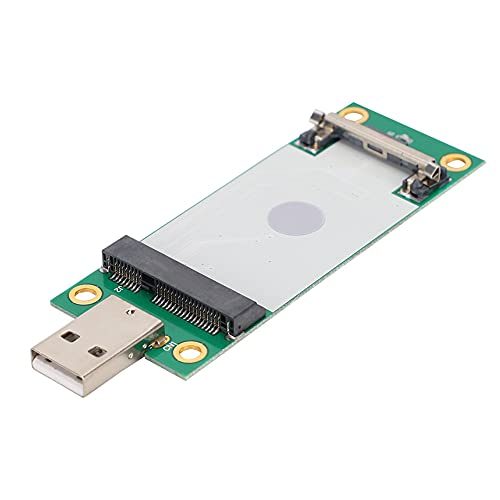 Mini PCIE to USB Riser Card for WWAN Test Adapter Card 3G/4G Module with SIM Card Add USB 4-Wire Input Hole Plate to Directly Weld USB Cable.