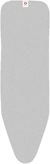 Brabantia Durable Foam Layer Ironing Board Cover, Size B (49 X 15 In), Metallized Silver, 317705
