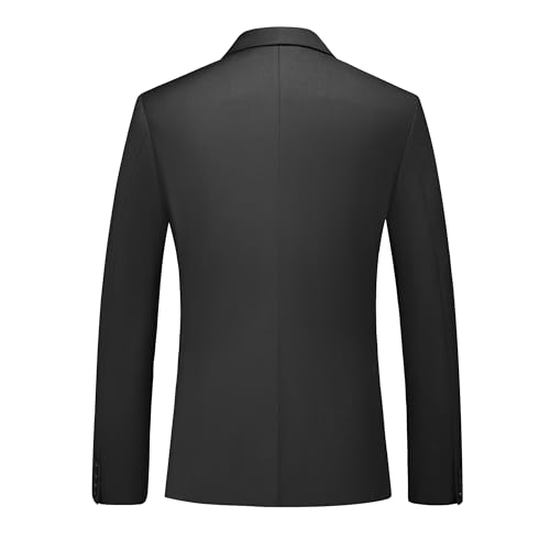 UNINUKOO Mens Tuxedo Suit Set 3 Piece Slim Fit One Button Formal Wedding Party Prom Suits for Men US Size XXL Royal Blue 5