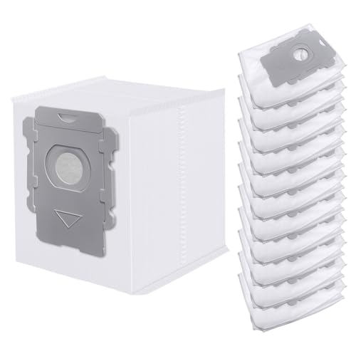 WKZO 12 bolsas de eliminación de suciedad de repuesto para iRobot Roomba i1+, i3+, i4+, i5+, i7+, i8+, j5+, j7+, Combo j7+, j8+, j9+, Combo j9+, i & s & j Series Clean Base Bolsas de aspiradora