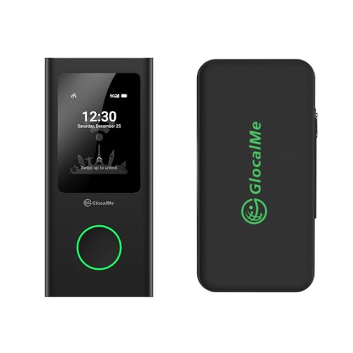 GlocalMe Numen Air 5G Mobile Hotspot with Protective Travel Case