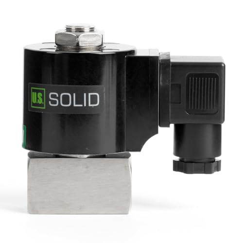 Électrovanne électrique haute pression en acier inoxydable robuste 12V