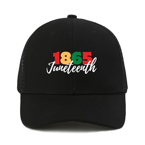 Gorra Trucker Negra Juneteenth para Hombre y Mujer miniatura 2